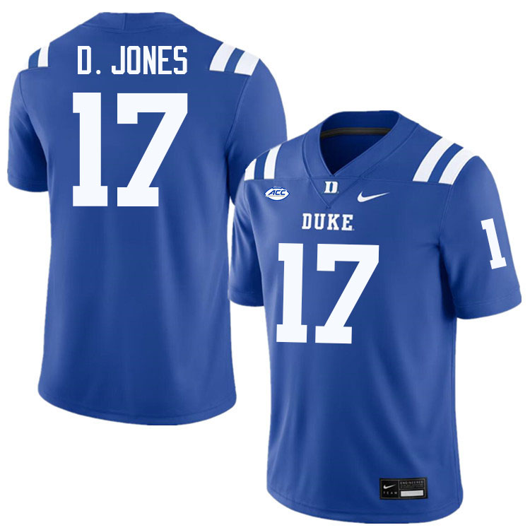 Daniel Jones Duke Jersey,Duke Blue Devils #17 Daniel Jones Jersey Youth College-Blue